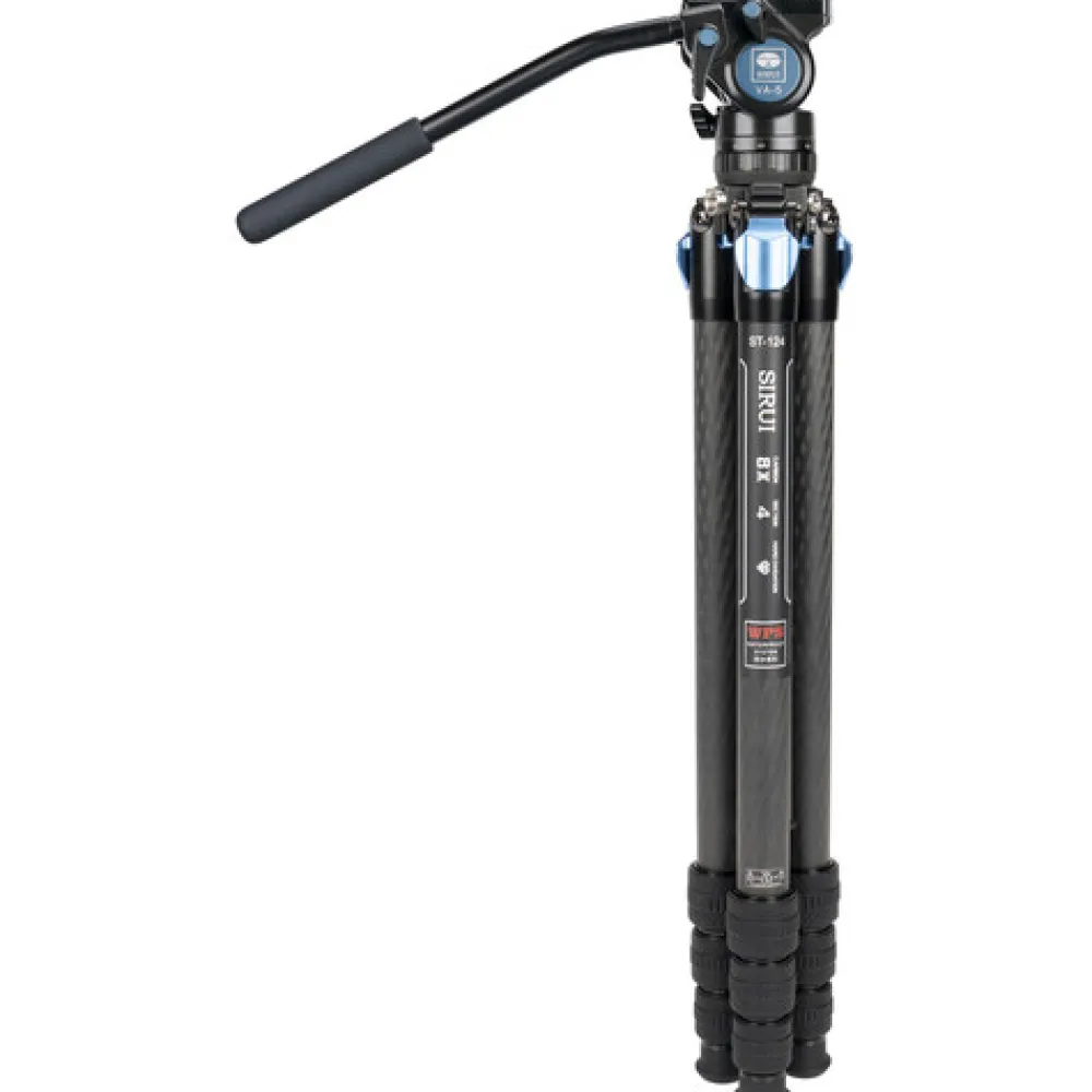 Sirui Tripods / Heads | ST-124 Carbon Fiber Tripod w VA-5 Video Head