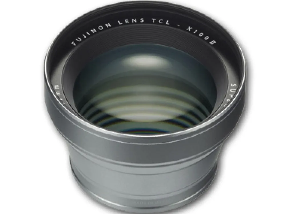 Fujifilm Normal Lens, Adapters & Converters | Compact Camera Addon Lens | TCL-X100 II Tele Conversion Lens Silver