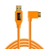 TETHER TOOLS Cables / Cords / Remotes | TetherPro USB 3.0-Micro-B Right Angle ORANGE