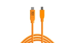TETHER TOOLS Cables / Cords / Remotes | TetherPro USB-C to 3.0 Micro-B 5-Pin ORANGE