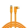 TETHER TOOLS Cables / Cords / Remotes | TetherPro USB-C to USB-C Right Angle 15 ft Orange