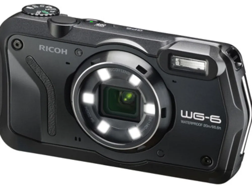 Ricoh Point And Shoot Cameras | WG-6 20MP 5X Zoom Black