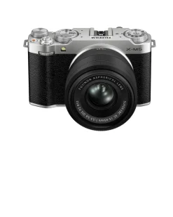 Fujifilm Interchangeable Lens Cameras | Mirrorless Cameras Only | X-M5 w/ XC15-45mmF3.5-5.6 OIS PZ Lens Kit Silver
