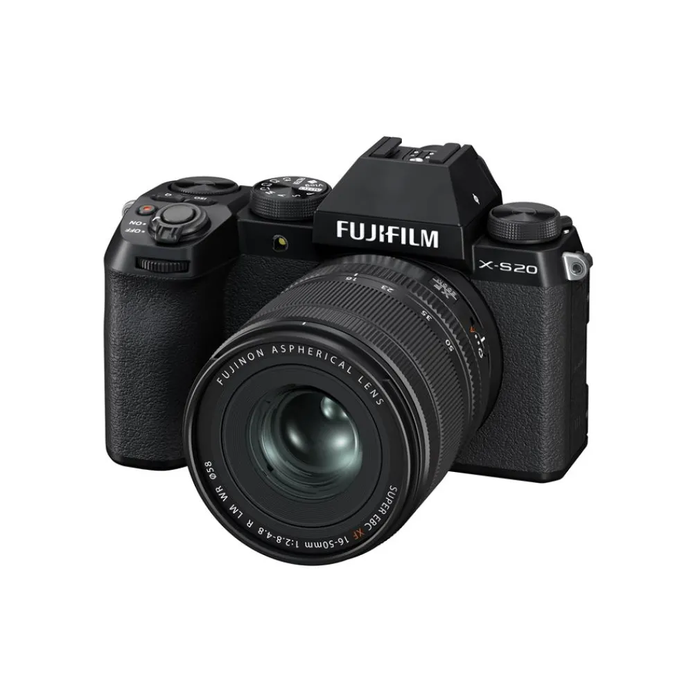 Fujifilm Mirrorless Cameras Only | X-S20 Body w/XF 16-50mm f2.8-4.8 Lens Black