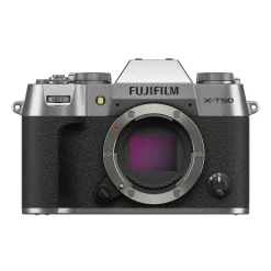 Fujifilm Interchangeable Lens Cameras | Mirrorless Cameras Only | X-T50 Mirrorless Camera Body Silver