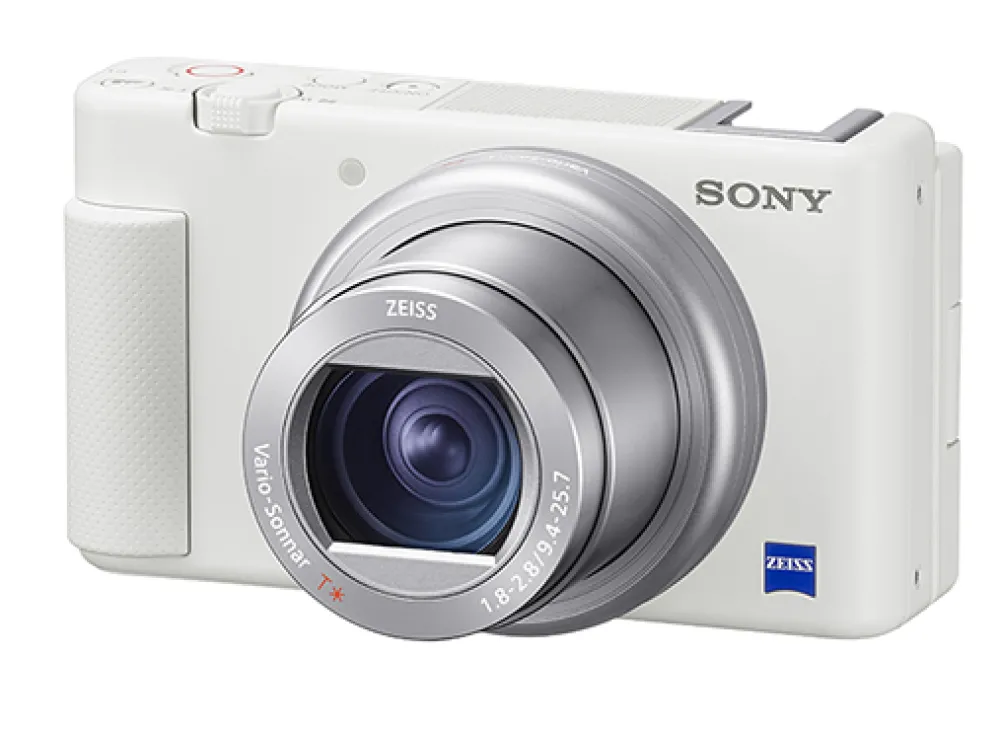 Sony Point And Shoot Cameras | Video Cameras | ZV-1 Camera White Bonus genuine NPBX1 Battery (2 total)