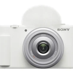 Sony Point And Shoot Cameras | Video Cameras | ZV-1F Vlogging Camera (White)